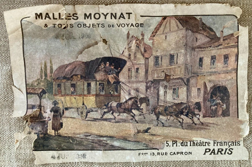 Etiquette malles moynat - malles, objets