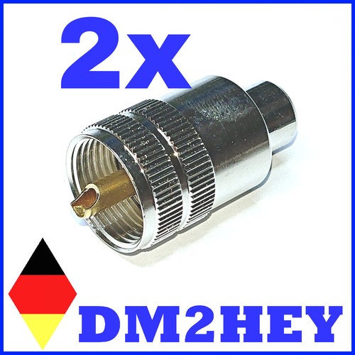 Connettore pl259 uhf - 2x,