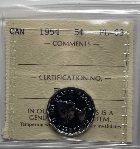 1954 canada cent old - 5, seal
