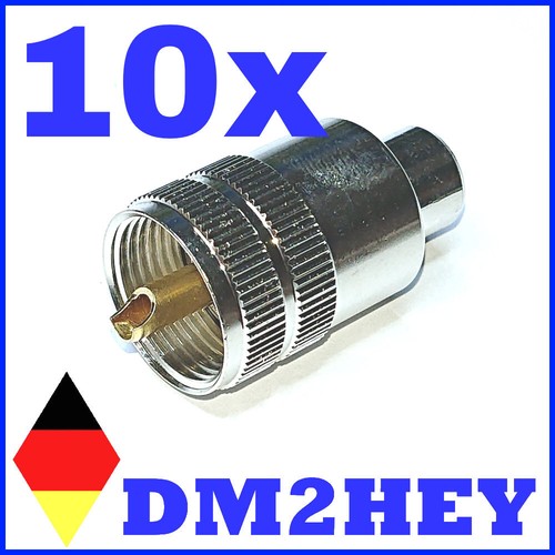 10x connettore pl259 - 10x, uhf